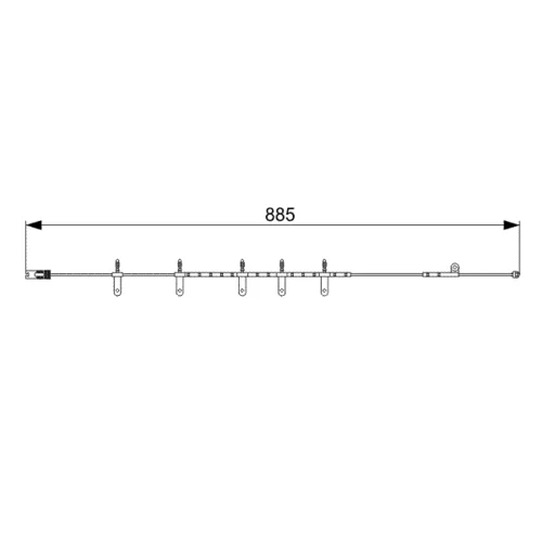 Výstražný kontakt opotrebenia brzdového obloženia 1 987 473 015 /BOSCH/ - obr. 4