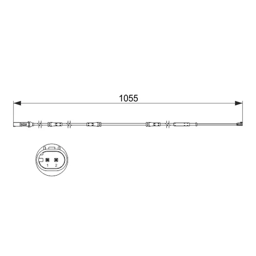 Výstražný kontakt opotrebenia brzdového obloženia 1 987 473 508 /BOSCH/ - obr. 3