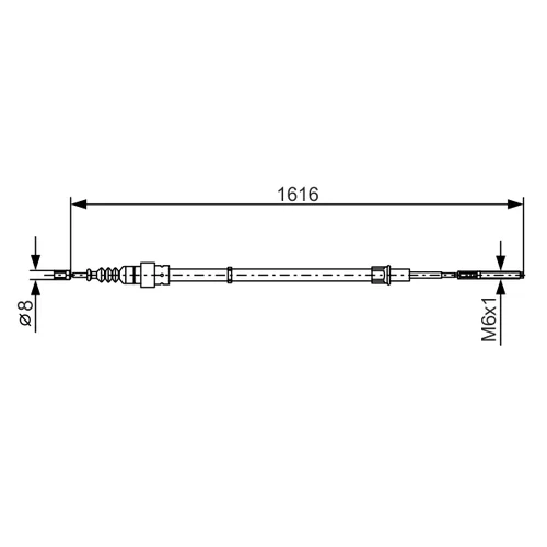 Ťažné lanko parkovacej brzdy 1 987 477 393 /BOSCH/ - obr. 4
