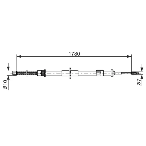 Ťažné lanko parkovacej brzdy 1 987 477 486 /BOSCH/ - obr. 4