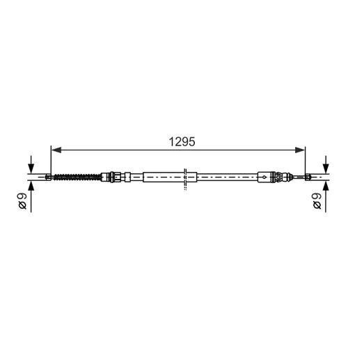 Ťažné lanko parkovacej brzdy 1 987 477 664 /BOSCH/ - obr. 4