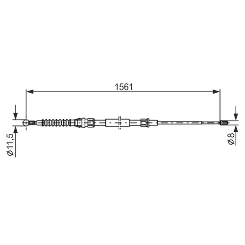 Ťažné lanko parkovacej brzdy 1 987 477 942 /BOSCH/ - obr. 4