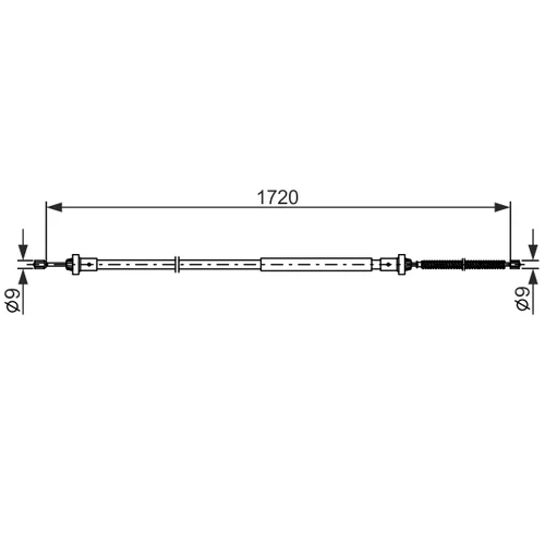 Ťažné lanko parkovacej brzdy 1 987 482 831 /BOSCH/ - obr. 4