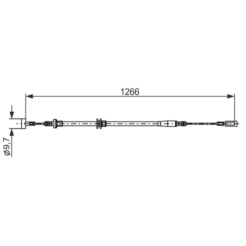 Ťažné lanko parkovacej brzdy 1 987 482 894 /BOSCH/ - obr. 4