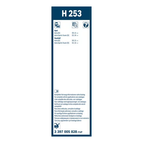 Stieracia lišta BOSCH 3 397 005 828