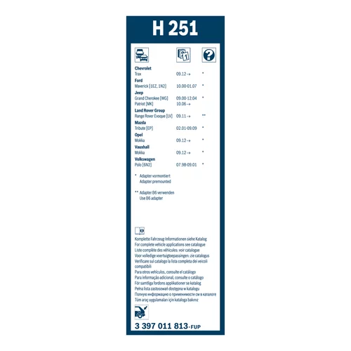 Stieracia lišta 3 397 011 813 /BOSCH/ - obr. 6
