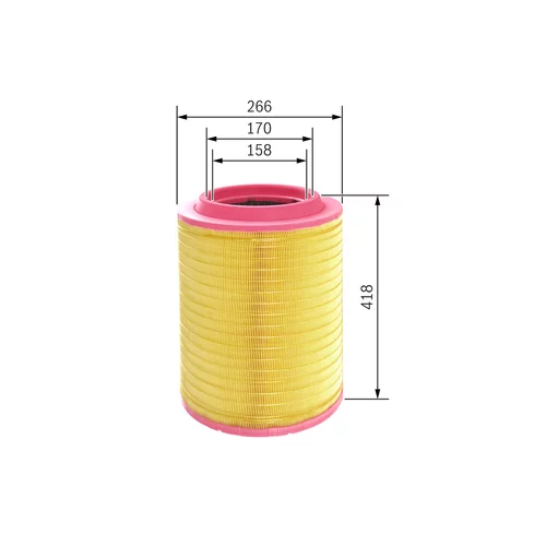Vzduchový filter F 026 400 072 /BOSCH/ - obr. 4