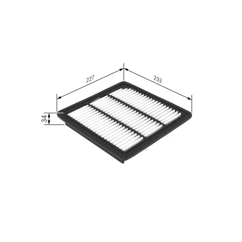 Vzduchový filter F 026 400 407 /BOSCH/ - obr. 4