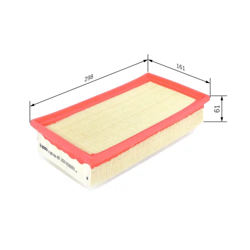 Vzduchový filter F 026 400 433 /BOSCH/ - obr. 4