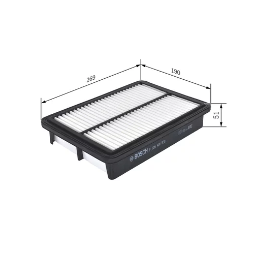 Vzduchový filter F 026 400 530 /BOSCH/ - obr. 4