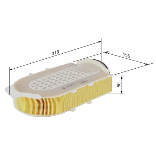 Vzduchový filter F 026 400 599 /BOSCH/ - obr. 4