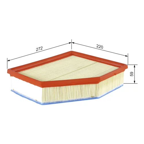 Vzduchový filter F 026 400 615 /BOSCH/ - obr. 4