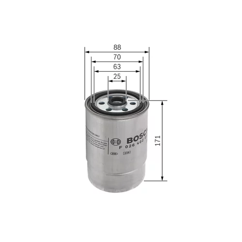 Palivový filter F 026 402 013 /BOSCH/ - obr. 4