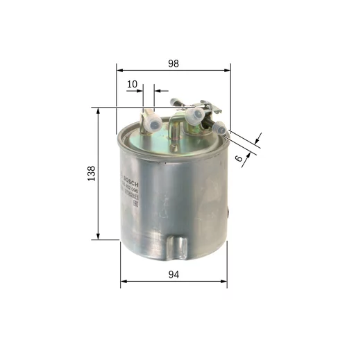 Palivový filter F 026 402 096 /BOSCH/ - obr. 4