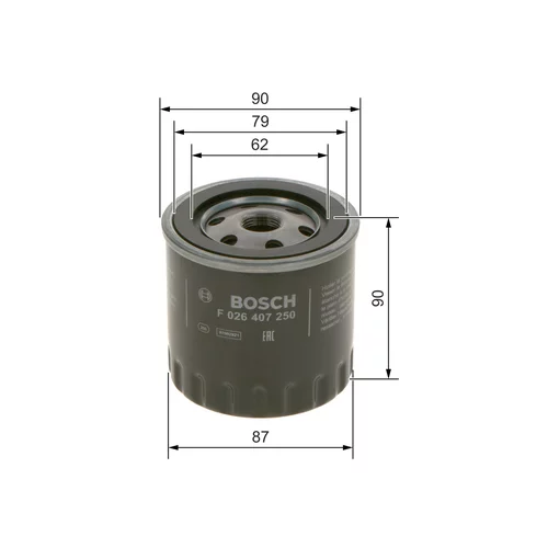 Olejový filter F 026 407 250 /BOSCH/ - obr. 4