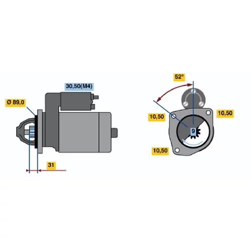 Štartér 0 001 362 305 /BOSCH/ - obr. 4