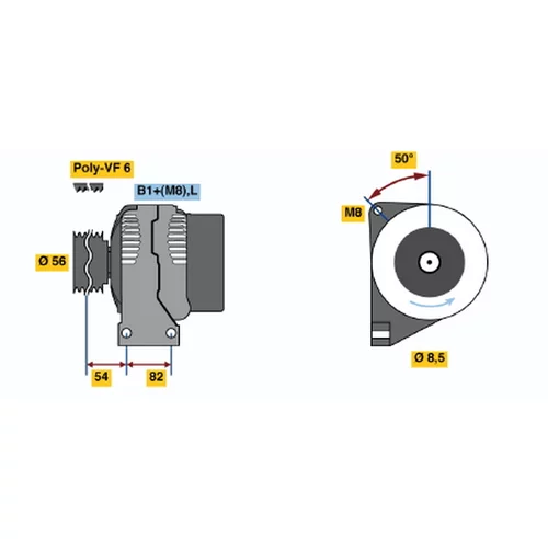 Alternátor 0 124 625 024 /BOSCH/ - obr. 4