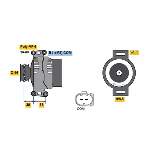 Alternátor 0 125 711 044 /BOSCH/ - obr. 4