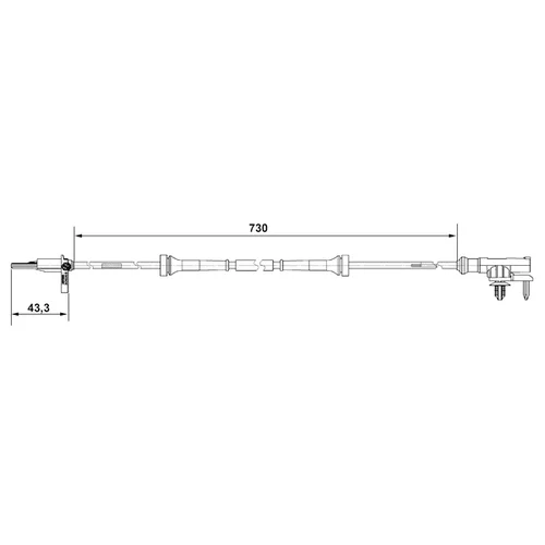 Snímač počtu otáčok kolesa 0 265 007 637 /BOSCH/ - obr. 4