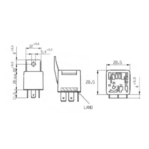 Relé pracovného prúdu 0 332 019 157 /BOSCH/ - obr. 4