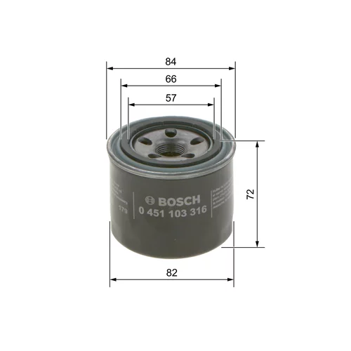 Olejový filter 0 451 103 316 /BOSCH/ - obr. 4