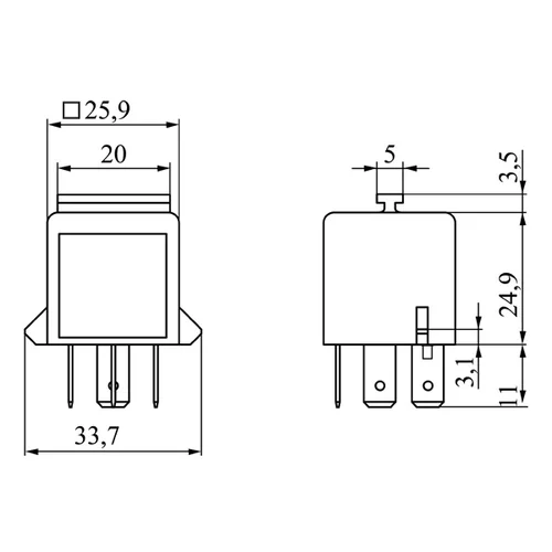 Relé húkačky 0 986 332 072 /BOSCH/ - obr. 4