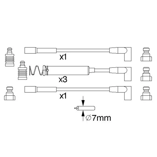 Sada zapaľovacích káblov 0 986 356 723 /BOSCH/ - obr. 4