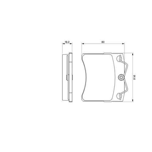 Sada brzdových platničiek kotúčovej brzdy 0 986 460 954 /BOSCH/ - obr. 4