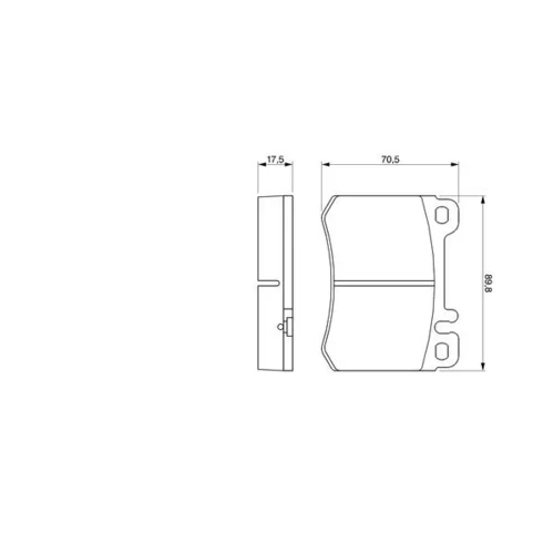 Sada brzdových platničiek kotúčovej brzdy 0 986 460 959 /BOSCH/ - obr. 4