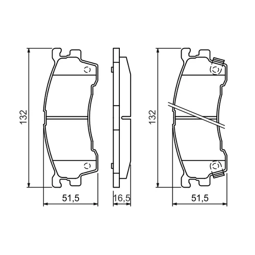 Sada brzdových platničiek kotúčovej brzdy 0 986 460 975 /BOSCH/ - obr. 4