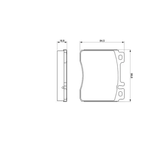 Sada brzdových platničiek kotúčovej brzdy 0 986 460 976 /BOSCH/ - obr. 6