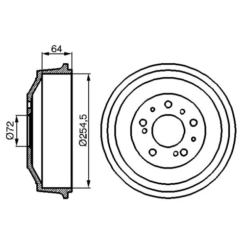 Brzdový bubon 0 986 477 031 /BOSCH/ - obr. 4