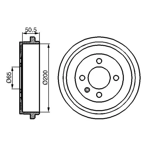 Brzdový bubon 0 986 477 106 /BOSCH/ - obr. 4