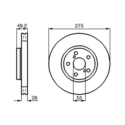 Brzdový kotúč 0 986 478 583 /BOSCH/ - obr. 4