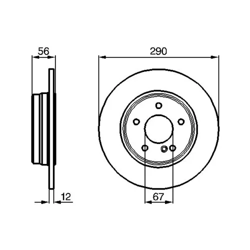 Brzdový kotúč 0 986 478 899 /BOSCH/ - obr. 4