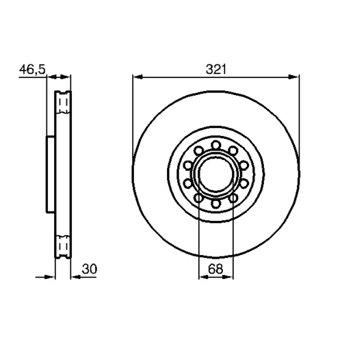 Brzdový kotúč 0 986 478 985 /BOSCH/ - obr. 4