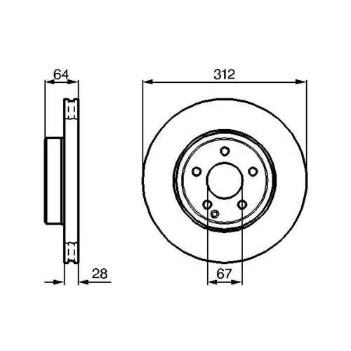 Brzdový kotúč 0 986 479 040 /BOSCH/ - obr. 4