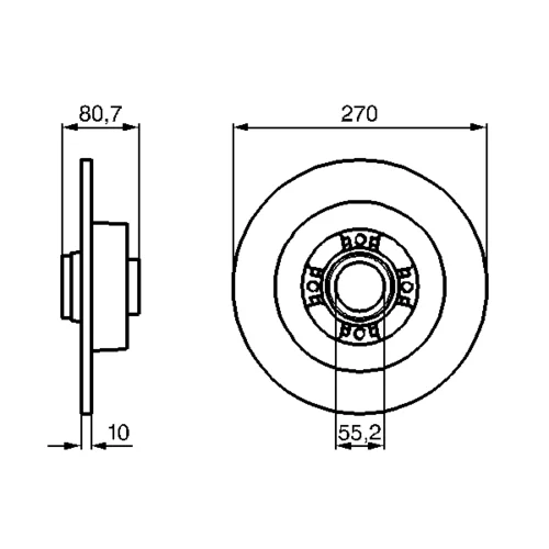 Brzdový kotúč 0 986 479 196 /BOSCH/ - obr. 4