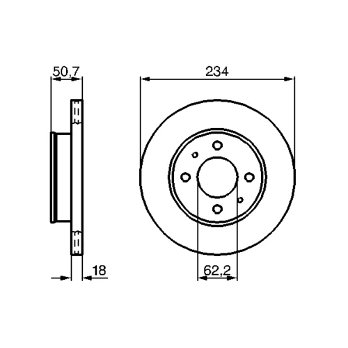 Brzdový kotúč 0 986 479 264 /BOSCH/ - obr. 4