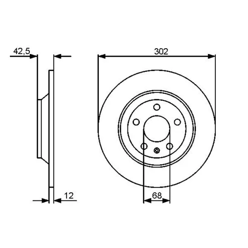 Brzdový kotúč 0 986 479 458 /BOSCH/ - obr. 4