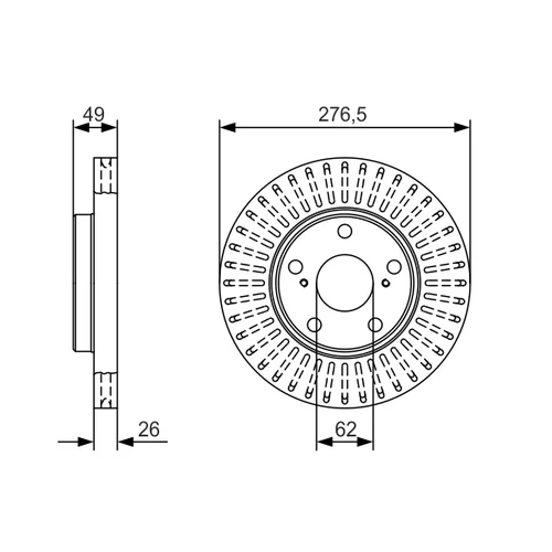Brzdový kotúč 0 986 479 A62 /BOSCH/ - obr. 4