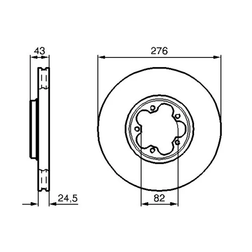 Brzdový kotúč 0 986 479 B28 /BOSCH/ - obr. 4