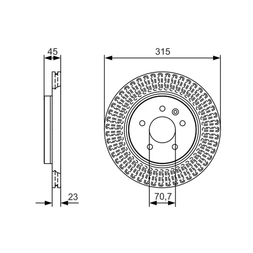 Brzdový kotúč 0 986 479 C46 /BOSCH/ - obr. 4