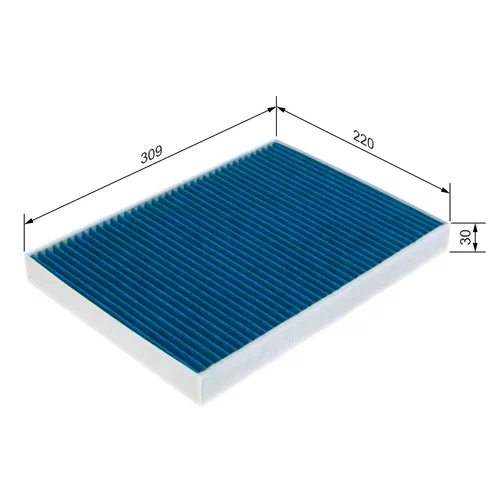Filter vnútorného priestoru 0 986 628 565 /BOSCH/ - obr. 4
