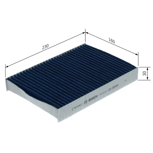 Filter vnútorného priestoru 0 986 628 626 /BOSCH/ - obr. 4
