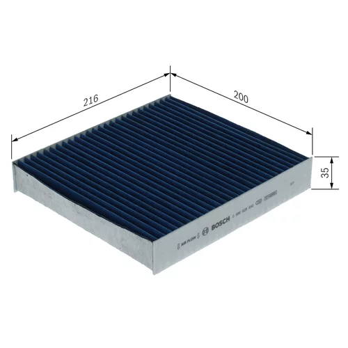 Filter vnútorného priestoru 0 986 628 640 /BOSCH/ - obr. 3