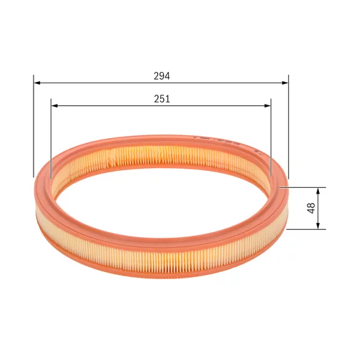 Vzduchový filter 1 457 429 775 /BOSCH/ - obr. 4