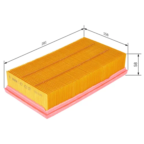 Vzduchový filter 1 457 433 577 /BOSCH/ - obr. 4