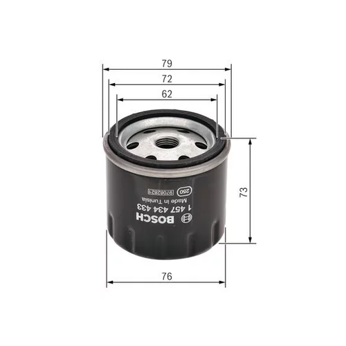 Palivový filter 1 457 434 433 /BOSCH/ - obr. 4