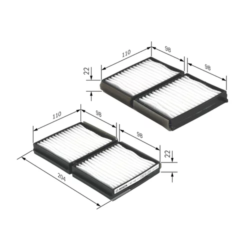 Filter vnútorného priestoru 1 987 432 117 /BOSCH/ - obr. 4
